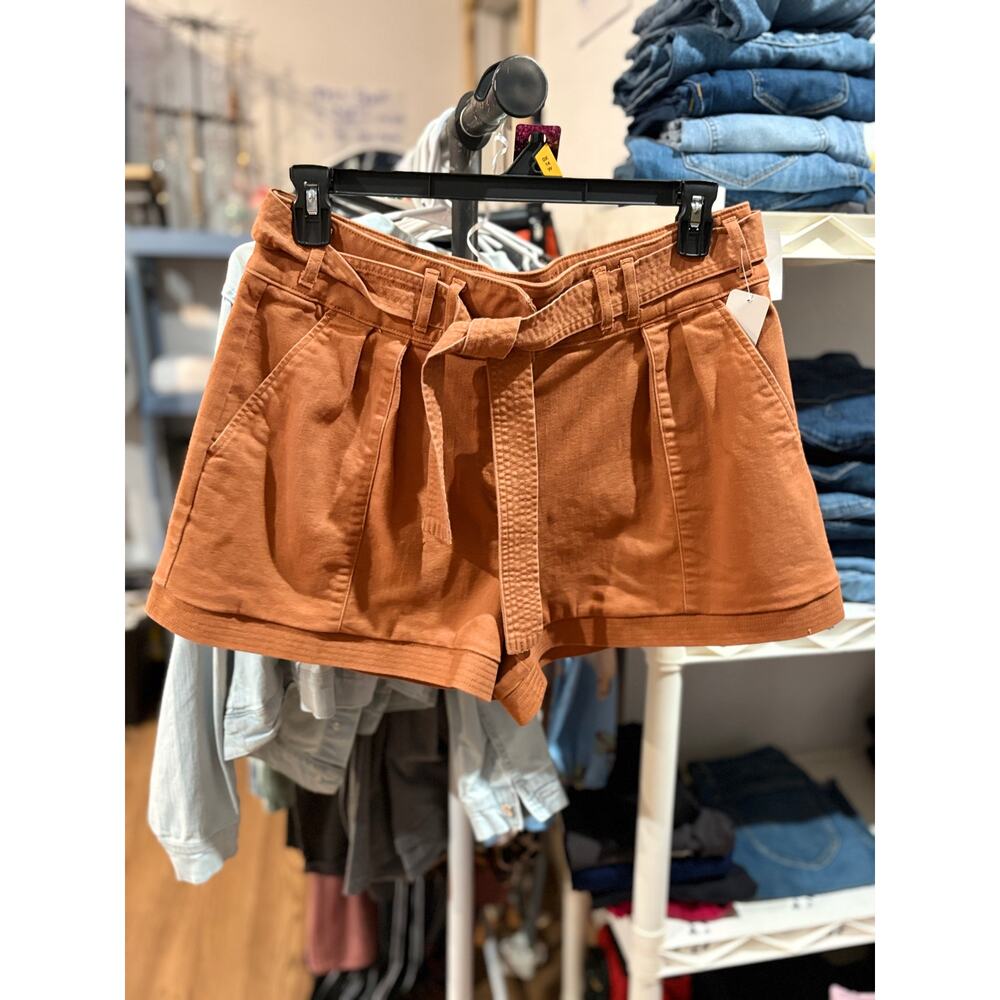 Ryegrass Paperbag Waist Shorts Size 14 High Rise Tie Belt Boho Casual